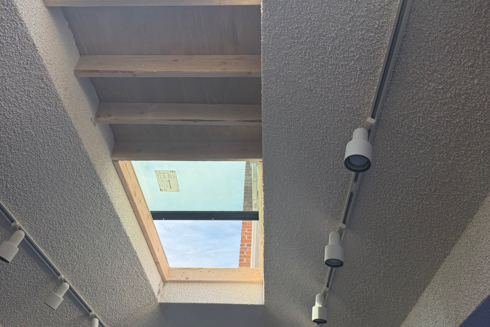 Sea Beast vaulted-ceiling home addition with skylights